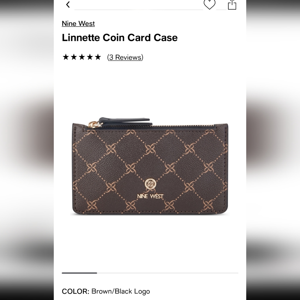 NINE WEST Linnette Coin Card Case